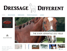 Tablet Screenshot of dressagedifferent.com